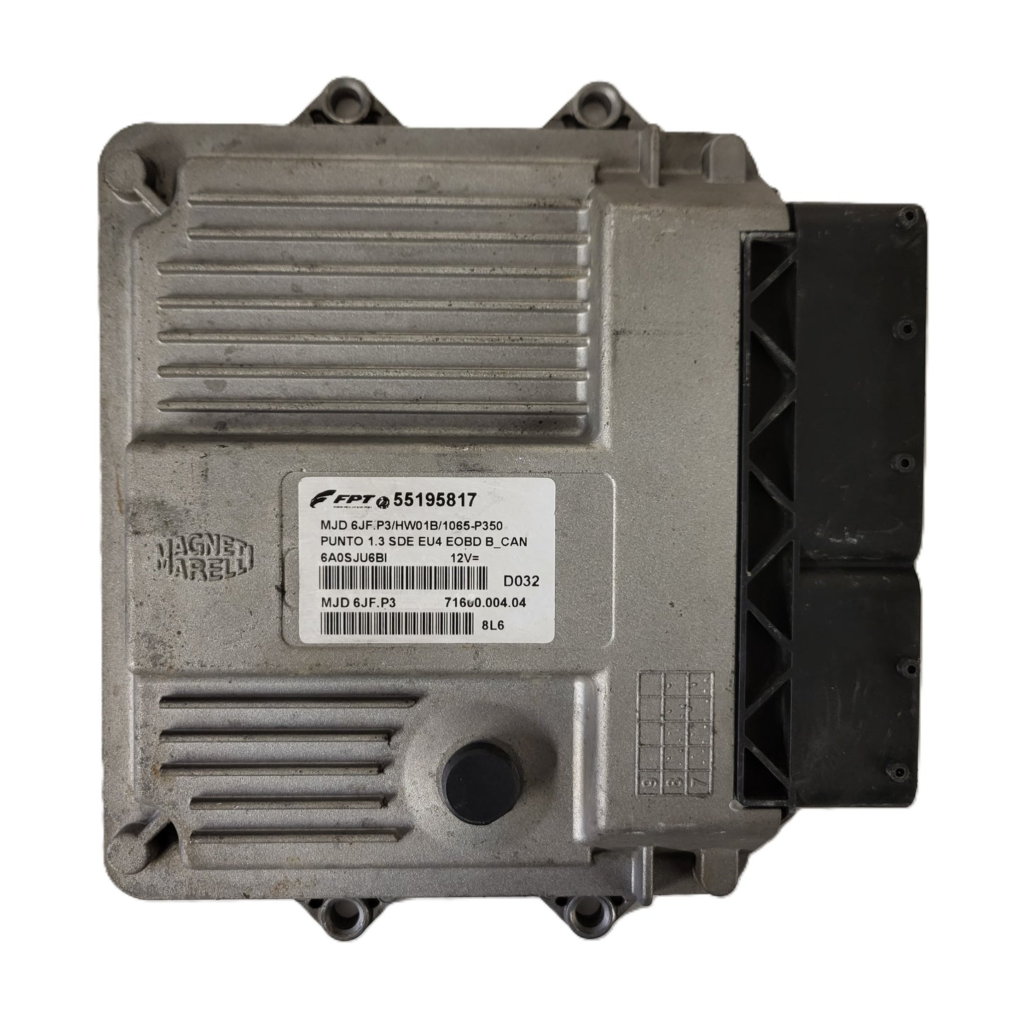 FIAT PUNTO ECU / MJD 6JF.P3 / 55195817 / HW01B / 71600.004.04 / MAGNETI MARELLI