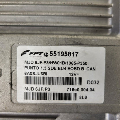 FIAT PUNTO ECU / MJD 6JF.P3 / 55195817 / HW01B / 71600.004.04 / MAGNETI MARELLI