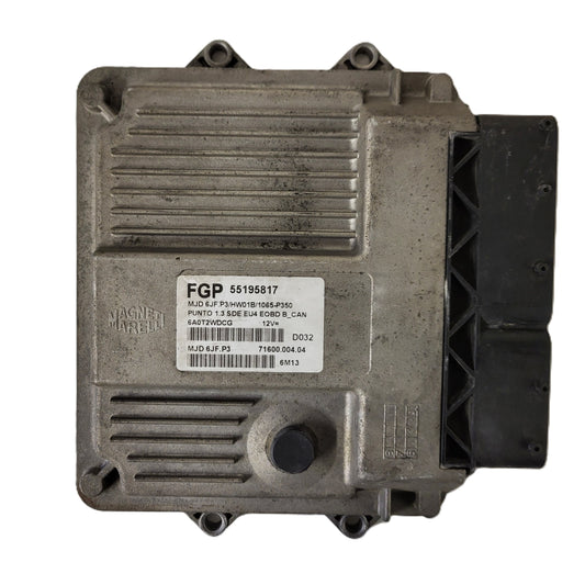 FIAT PUNTO ECU / MJD 6JF.P3 / 55195817 / HW01B / 71600.004.04 / MAGNETI MARELLI