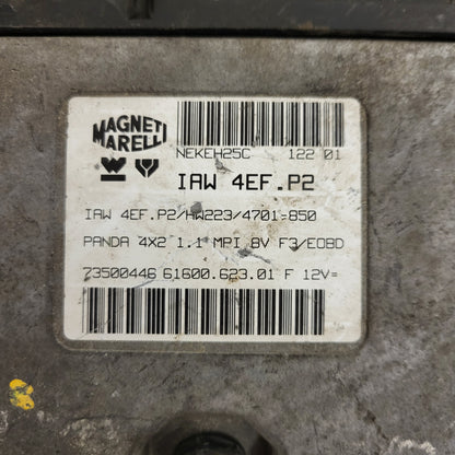 FIAT PANDA 1.1 ECU / 73500446 / IAW 4EF.P2 / 61600.623.01 / HW223 / MAGNETI MARELLI