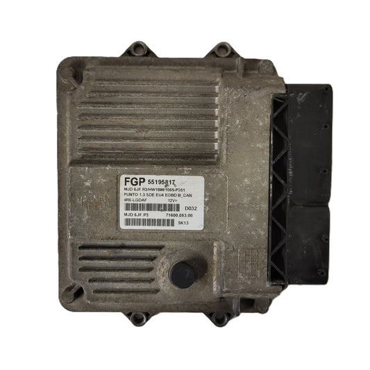 FIAT PUNTO ECU / MJD 6JF.P3 / 55195817 / HW1BM / 71600.053.00 / MAGNETI MARELLI