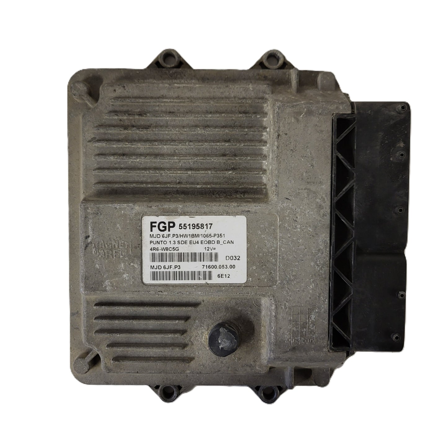 FIAT PUNTO ECU / MJD 6JF.P3 / 55195817 / HW1BM / 71600.053.00 / MAGNETI MARELLI