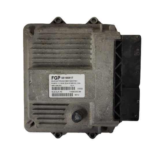 FIAT PUNTO ECU / MJD 6JF.P3 / 55195817 / HW1BM / 71600.053.00 / MAGNETI MARELLI