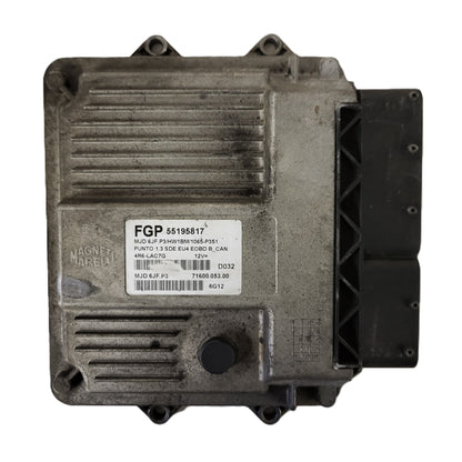 FIAT PUNTO ECU / MJD 6JF.P3 / 55195817 / HW1BM / 71600.053.00 / MAGNETI MARELLI