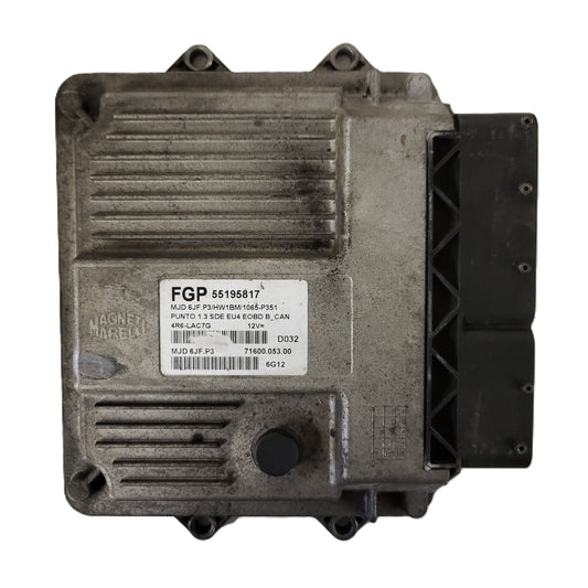 FIAT PUNTO ECU / MJD 6JF.P3 / 55195817 / HW1BM / 71600.053.00 / MAGNETI MARELLI
