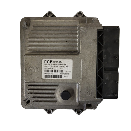 FIAT PUNTO ECU / MJD 6JF.P3 / 55195817 / HW1BM / 71600.053.00 / MAGNETI MARELLI