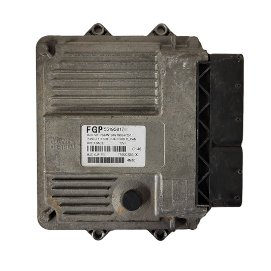 FIAT PUNTO ECU / MJD 6JF.P3 / 55195817 / HW1BM / 71600.053.00 / MAGNETI MARELLI
