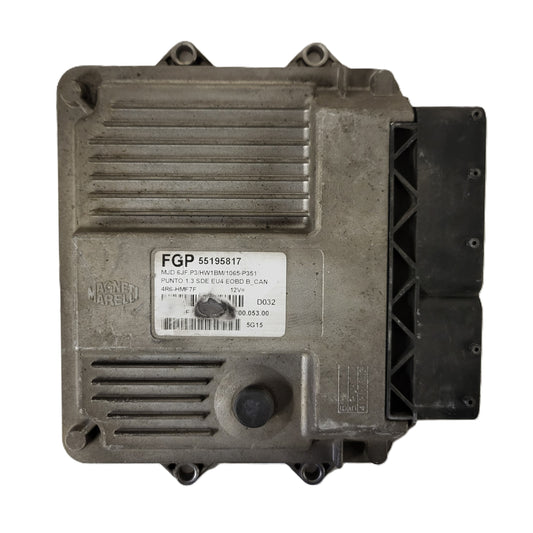 FIAT PUNTO ECU / MJD 6JF.P3 / 55195817 / HW1BM / 71600.053.00 / MAGNETI MARELLI