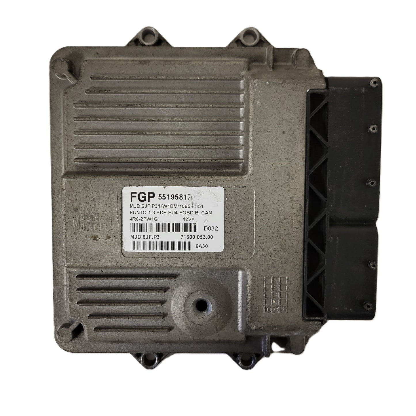 FIAT PUNTO ECU / MJD 6JF.P3 / 55195817 / HW1BM / 71600.053.00 / MAGNETI MARELLI