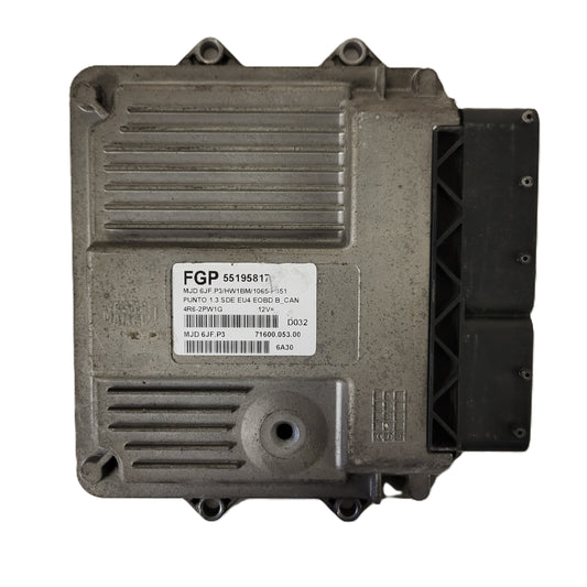 FIAT PUNTO ECU / MJD 6JF.P3 / 55195817 / HW1BM / 71600.053.00 / MAGNETI MARELLI