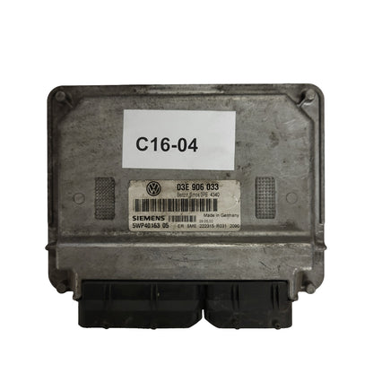 VW POLO ECU / 03E906033 / 5WP40163 05 / 5WP4016305 / SIEMENS