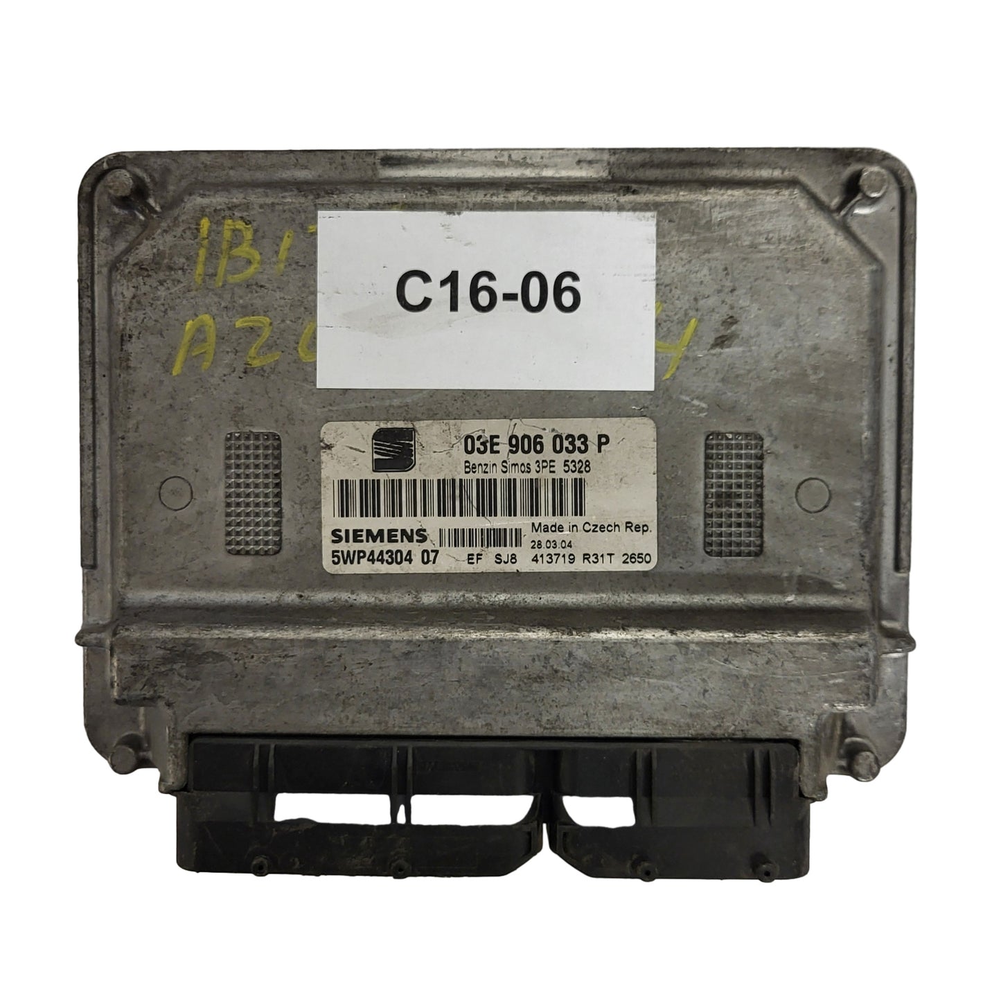 SEAT IBIZA 1.2 ECU / 03E906033P / 5WP40196 07 / 5WP4019607 / SIEMENS