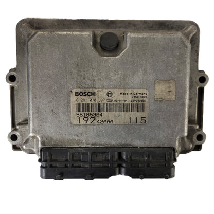 Fiat Stilo 1.9 JTD ECU / 0281010337 / 55185364 / BOSCH