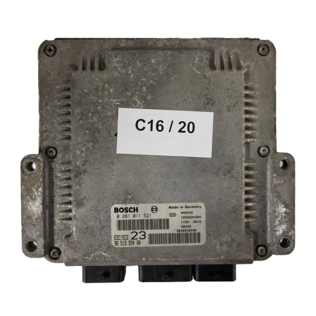 Citroen Xsara ECU / 0281011521 / 9651593480 / BOSCH - C16-20 - 1