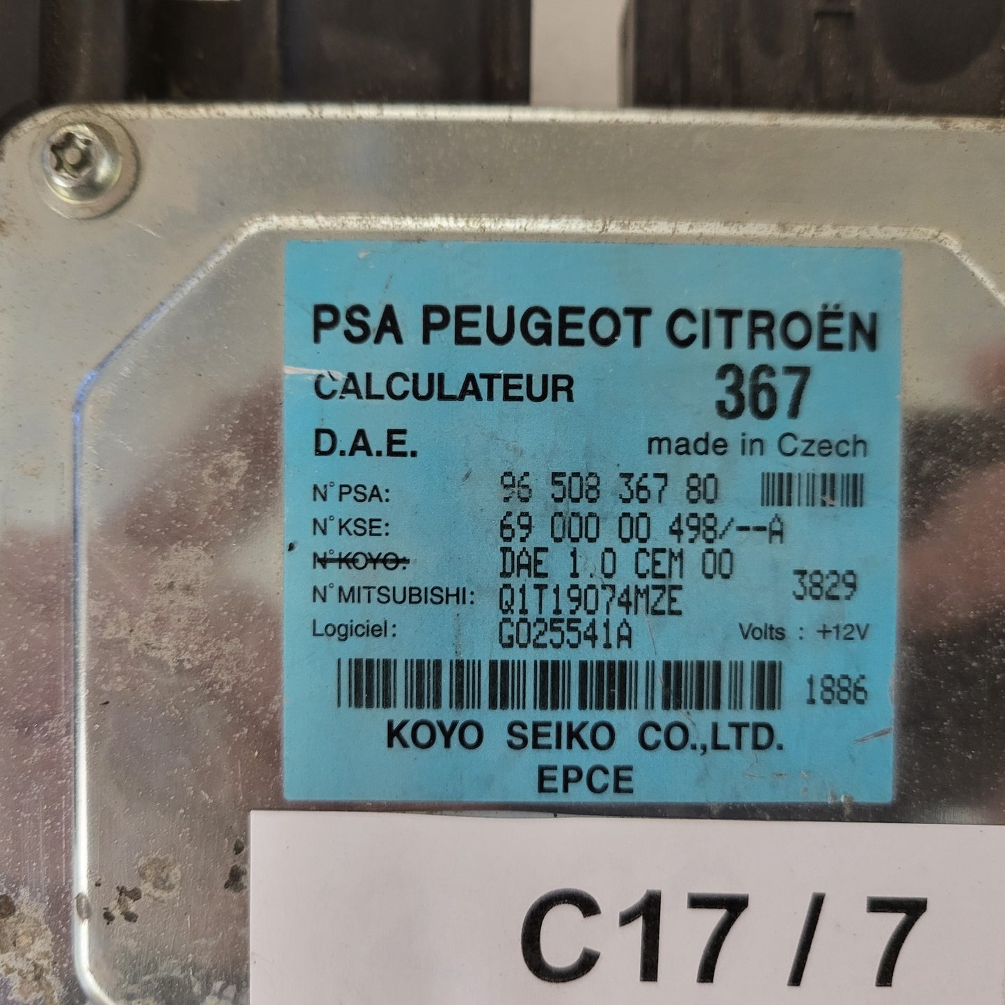 Peugeot Citroen Steering ECU / 9650836780 / 6900000498 / KOYO