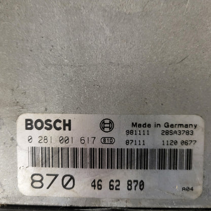 SAAB 9-3 ECU / 0281001617 / 4662870 / BOSCH