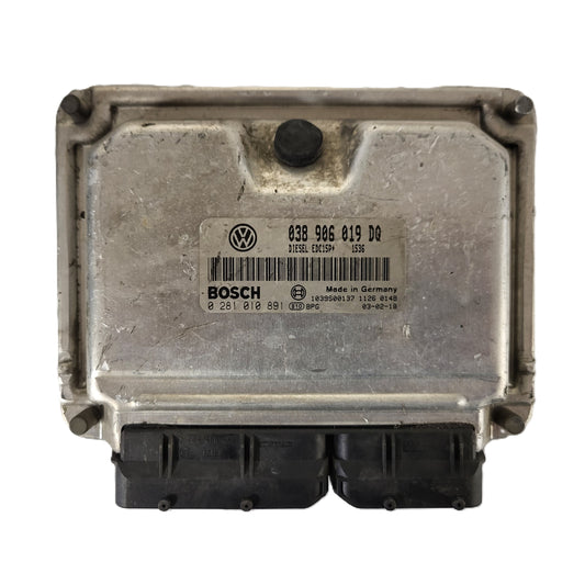 VW AUDI SEAT SKODA ECU / 038906019DQ / 0281010891 / EDC15P+ / BOSCH