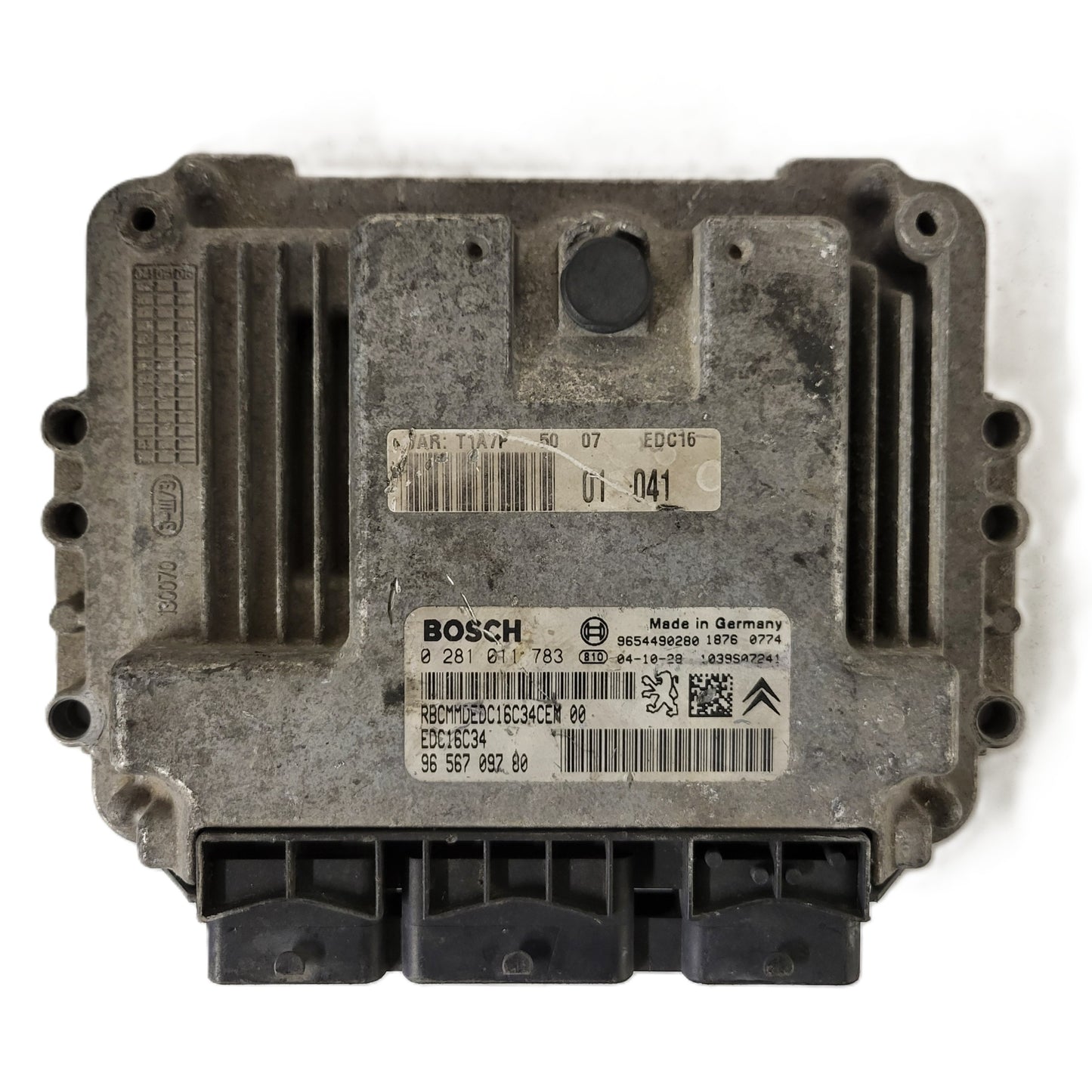 Peugeot Citroen ECU / 0281011783 / 9656709780 / EDC16C34 / 9654490280 / BOSCH