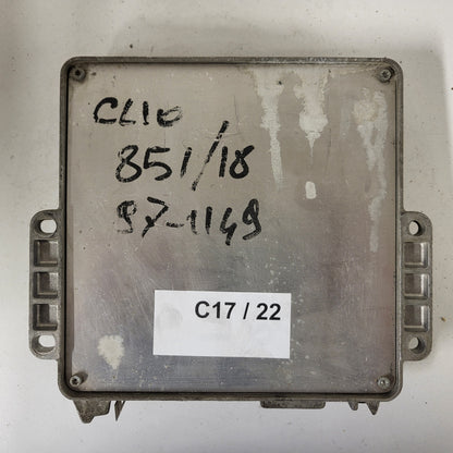 Renault Clio 1 1.2 ECU / 7700107708 / HOM 7700868295 / 216485595-5 / SAGEM