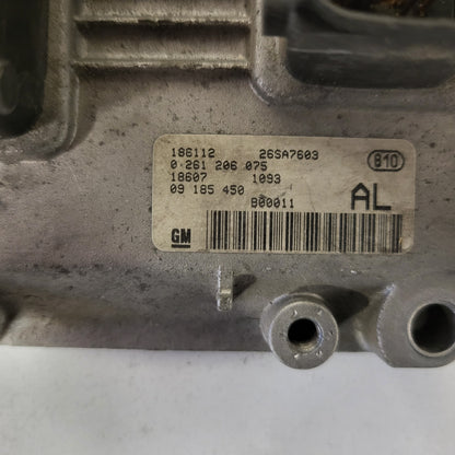 Opel Corsa ECU / 0261206075 / 09185450 / BOSCH