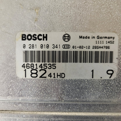 Fiat Bravo Brava 1.9 ECU / 0281010341 / 46814535 / BOSCH