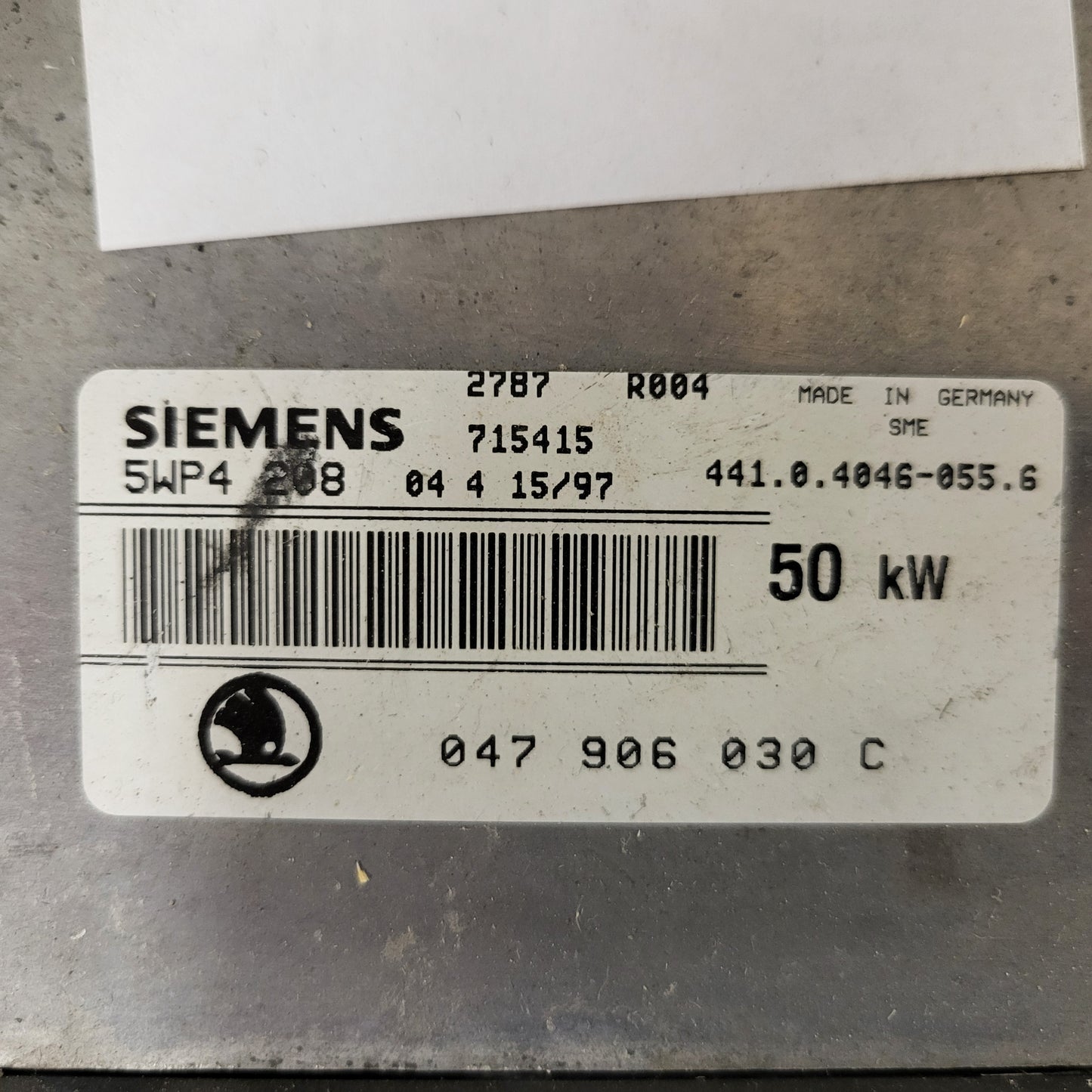 ŠKODA FELICIA ECU / 047906030C / 5WP4208 / SIEMENS