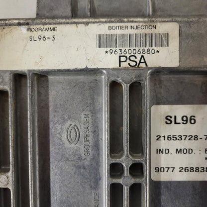 Peugeot Citroen ECU / 9636006880 / 9077268838 / 21653728-7 / SAGEM