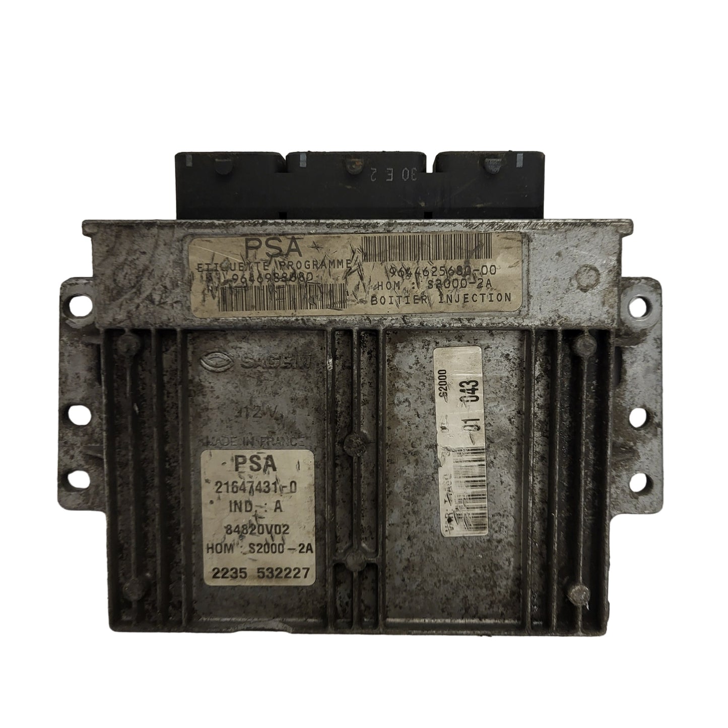 PEUGEOT 206 1.4 ECU / 9646988680 / 9644625680-00 / 21647431-0 / SAGEM