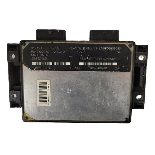 PEUGEOT CITROEN ECU / 9650359580 / R04080028C / 9650360080 / DCN2 / DWLC12 / LUCAS