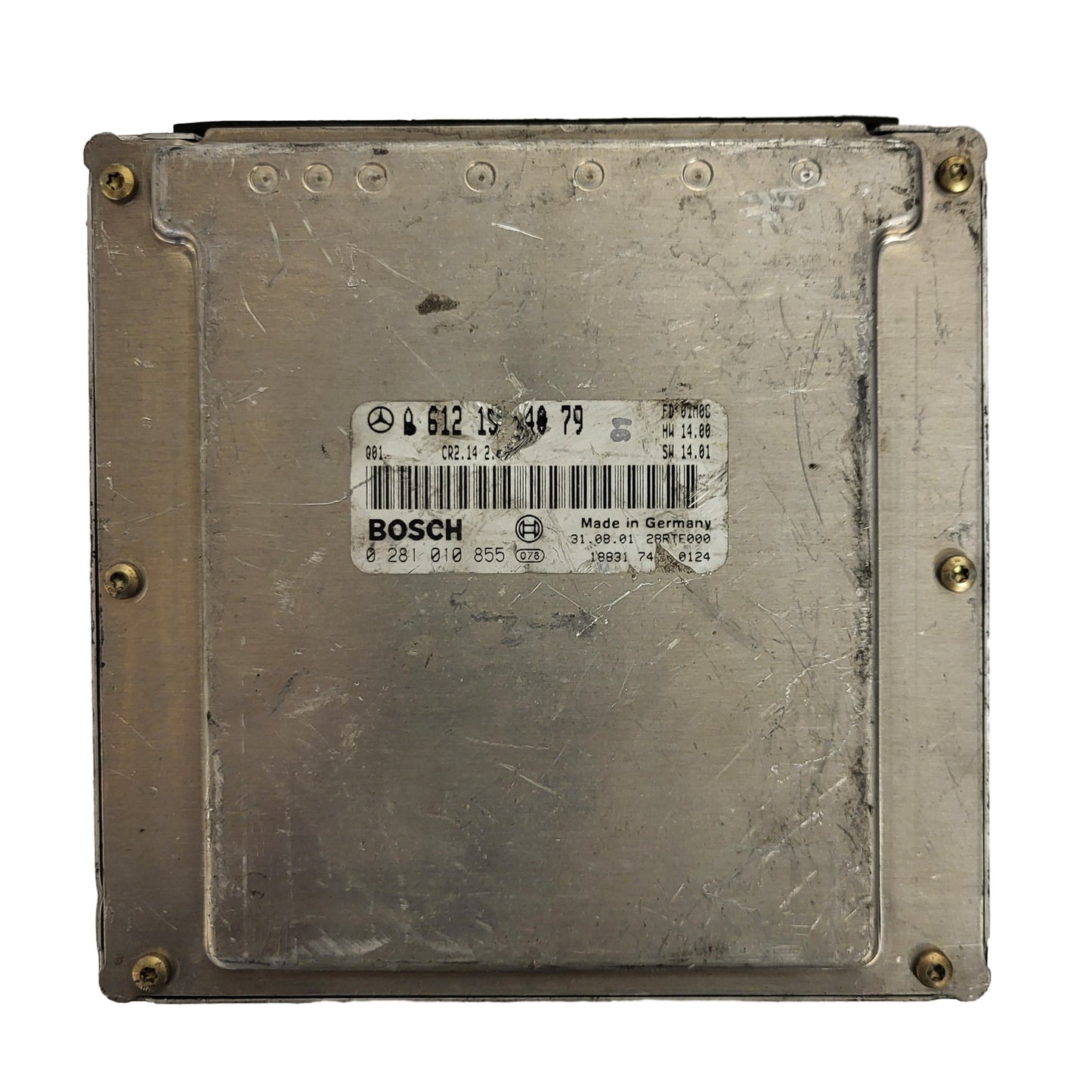 MERCEDES BENZ W210 ECU / A6121534079 / 0281010855 / CR2.14 / 2.7 / BOSCH