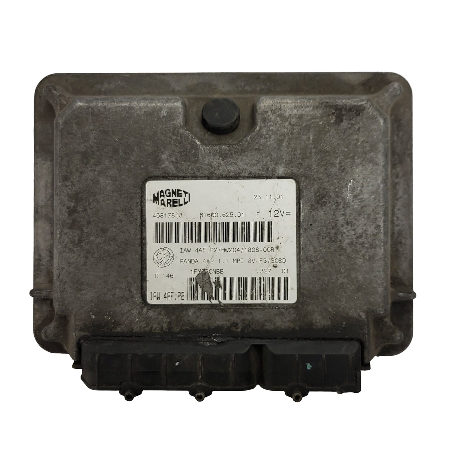 FIAT PANDA 1.1 ECU / 46817813 / IAW 4AF.P2 / 61600.625.01 / HW204 / MAGNETI MARELLI