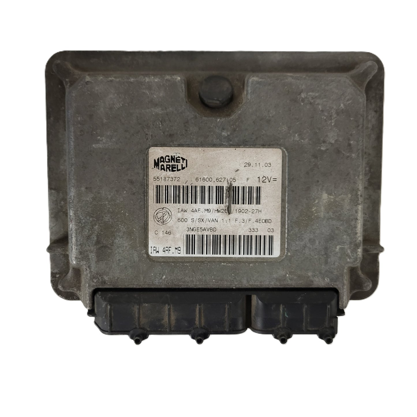 Fiat Seicento 600 ECU / 55187372 / IAW4AF.M9 / 61600.627.05 / MAGNETI MARELLI