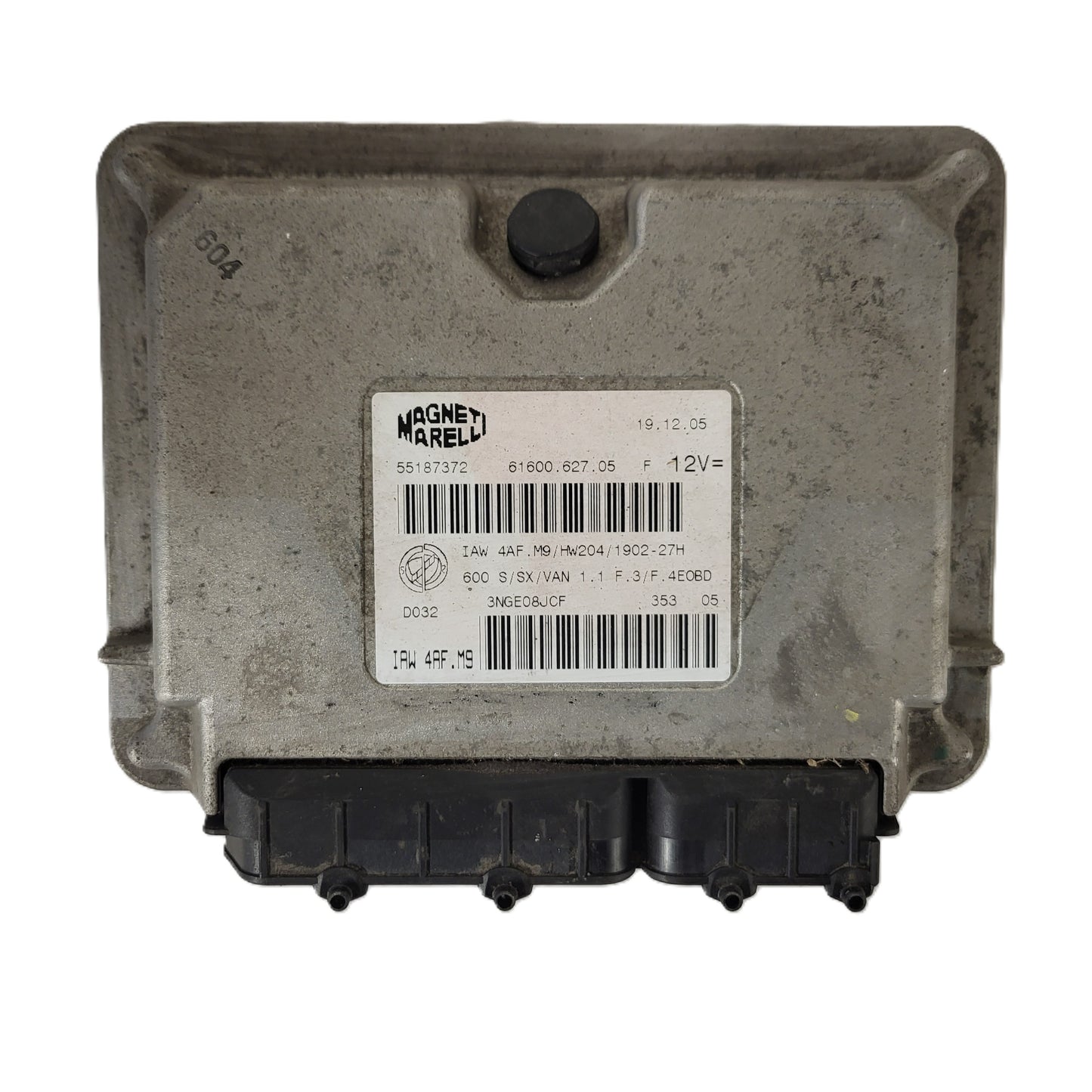 Fiat Seicento 600 ECU / 55187372 / IAW4AF.M9 / 61600.627.05 / MAGNETI MARELLI