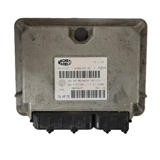 Fiat Seicento 600 ECU / 55187372 / IAW4AF.M9 / 61600.627.05 / MAGNETI MARELLI