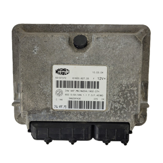 Fiat Seicento 600 ECU / 55187372 / IAW4AF.M9 / 61600.627.05 / MAGNETI MARELLI
