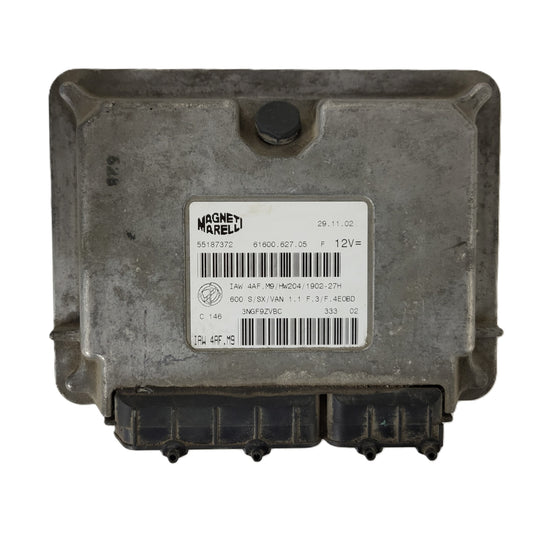 Fiat Seicento 600 ECU / 55187372 / IAW4AF.M9 / 61600.627.05 / MAGNETI MARELLI