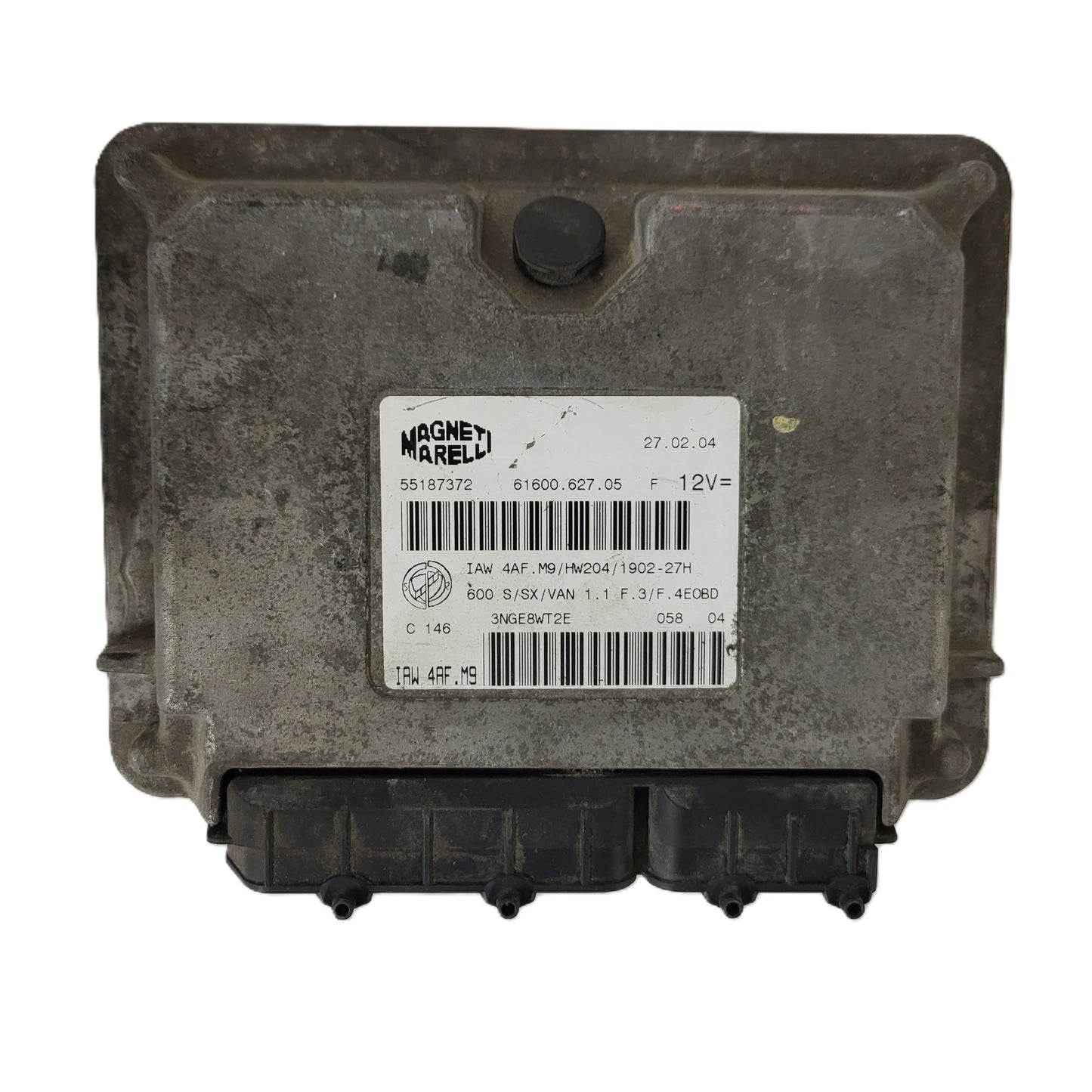 Fiat Seicento 600 ECU / 55187372 / IAW4AF.M9 / 61600.627.05 / MAGNETI MARELLI