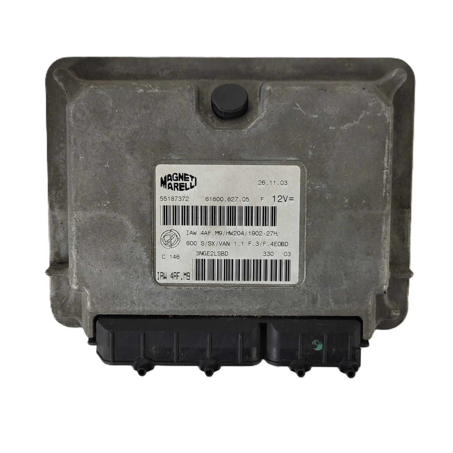 Fiat Seicento 600 ECU / 55187372 / IAW4AF.M9 / 61600.627.05 / MAGNETI MARELLI