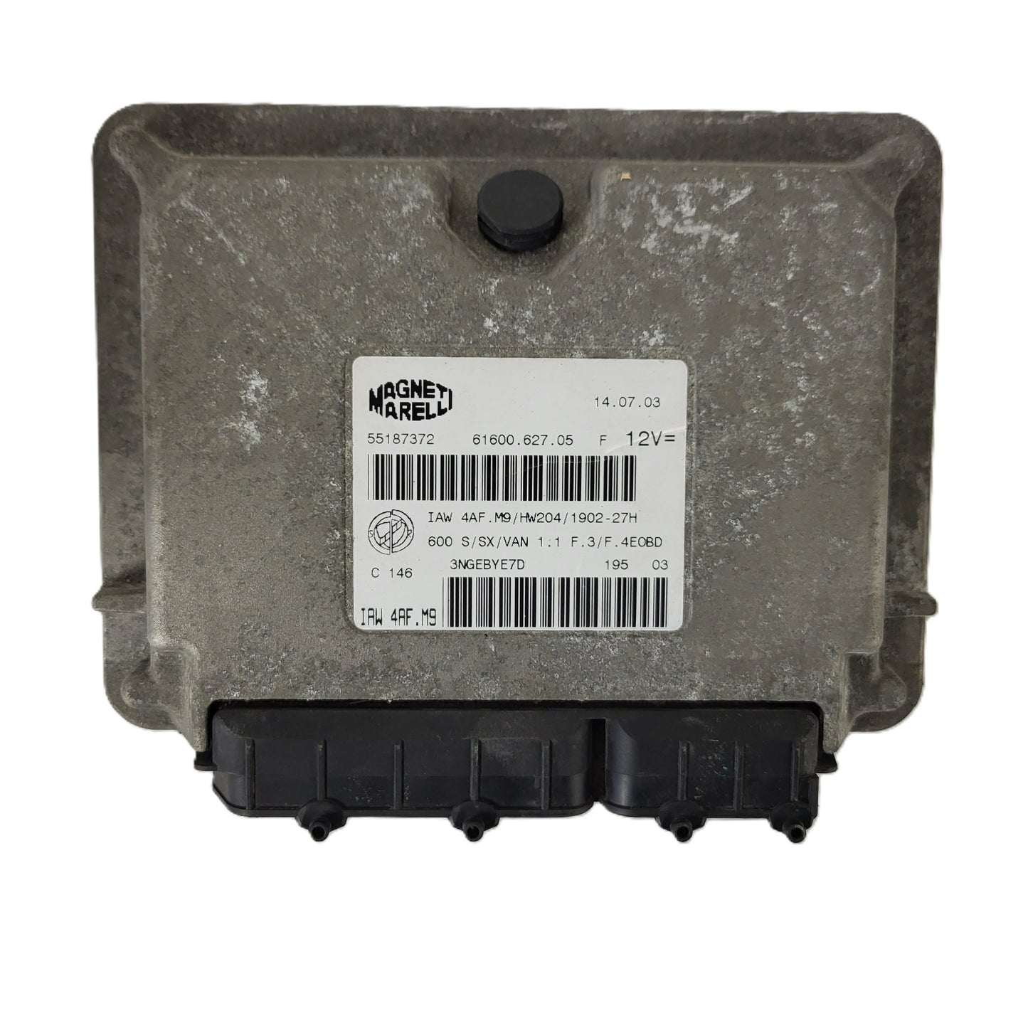 Fiat Seicento 600 ECU / 55187372 / IAW4AF.M9 / 61600.627.05 / MAGNETI MARELLI