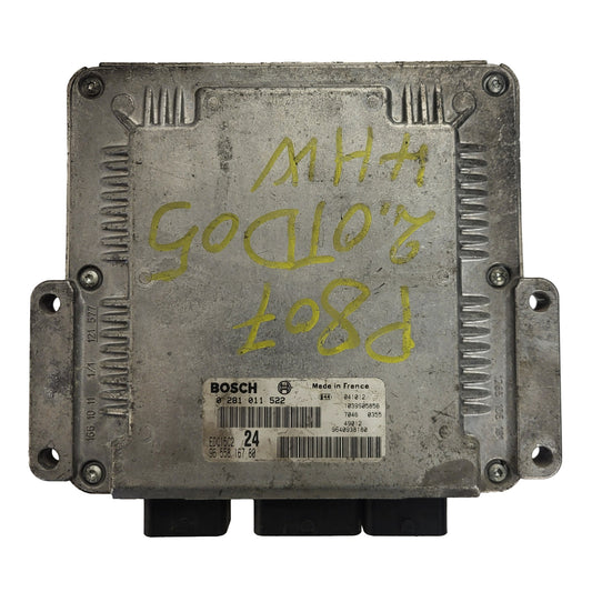 Fiat Ulisse 807 C8 ECU / 0281011522 / 9655816780 / 9640938180 / EDC15C2 / BOSCH
