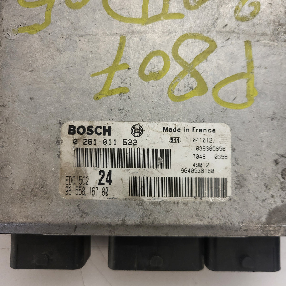 3x Fiat Ulisse 807 C8 ECU / 0281011522 / 9655816780 / 9640938180 / EDC15C2 / BOSCH BULK STOCK