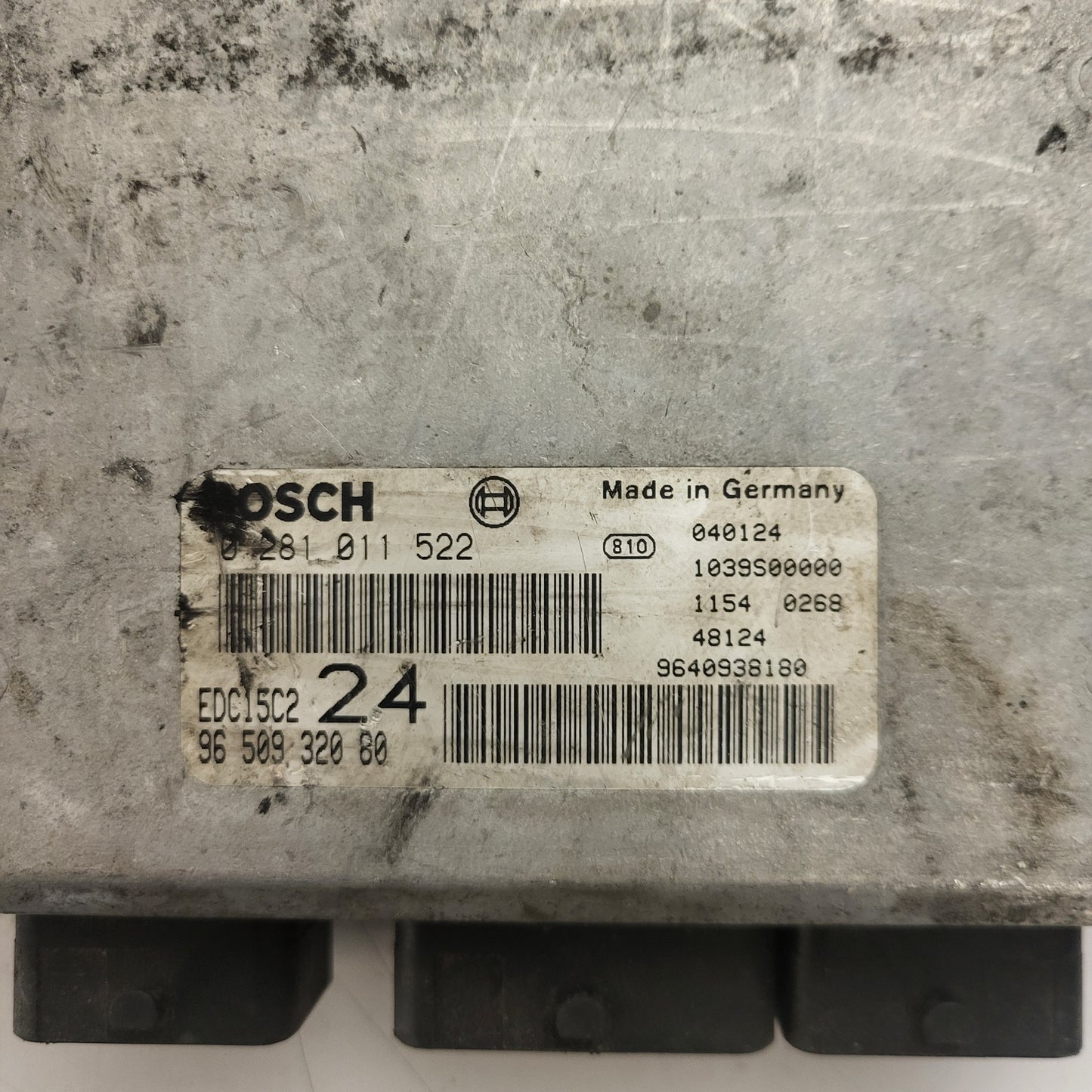 Fiat Ulisse 807 C8 ECU / 0281011522 / 9650932080 / 9640938180 / EDC15C2 / BOSCH