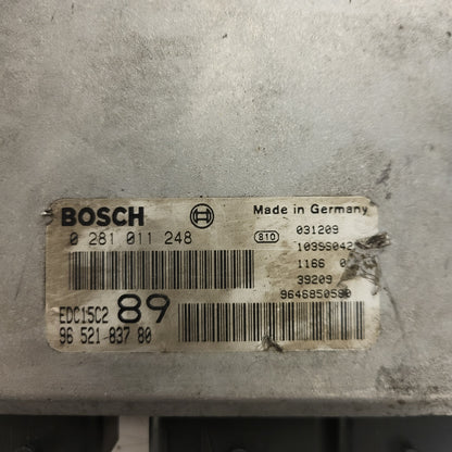 PEUGEOT CITROEN ECU / 0281011248 / EDC15C2 / 9652183780 / 9646850580 / BOSCH