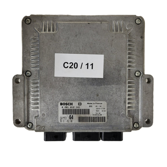 Peugeot 807 ECU / 0281012141 / 9661145280 / EDC15C2 / 9640938180 / BOSCH