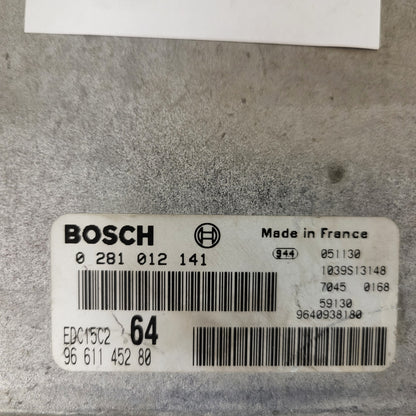 Peugeot 807 ECU / 0281012141 / 9661145280 / EDC15C2 / 9640938180 / BOSCH