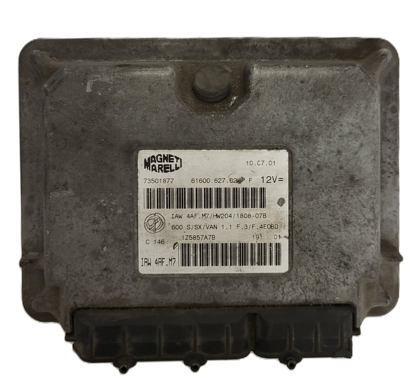 Fiat 600 ECU / IAW4AF.M7 / 73501877 / HW204 / MAGNETI MARELLI