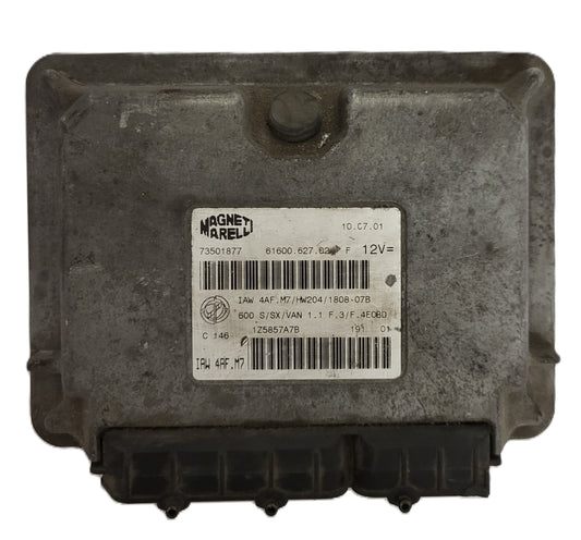 Fiat 600 ECU / IAW4AF.M7 / 73501877 / HW204 / MAGNETI MARELLI