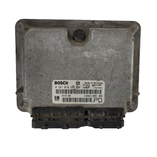 Opel Zafira 2.0 ECU / 0281010268 / 24417169 / BOSCH