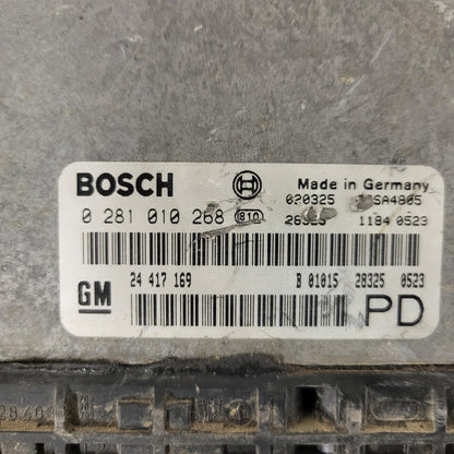 Opel Zafira 2.0 ECU / 0281010268 / 24417169 / BOSCH