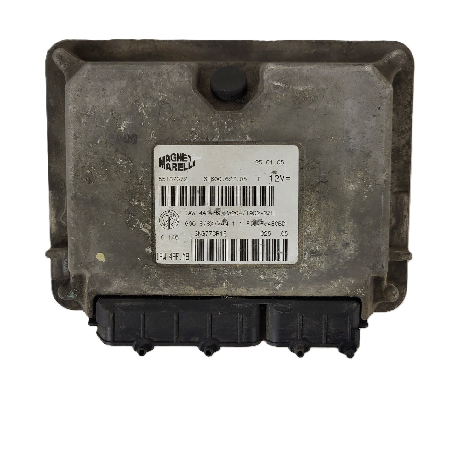 Fiat Seicento 600 ECU / 55187372 / IAW4AF.M9 / 61600.627.05 / MAGNETI MARELLI